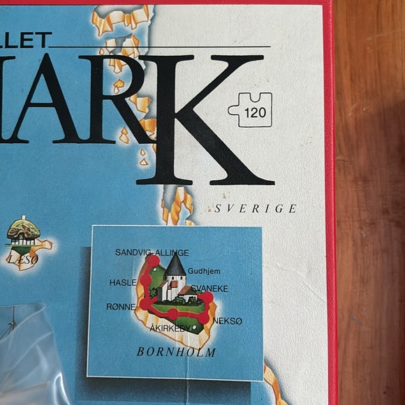 1983 DENMARK 120 Piece Puzzle & Geography Danmark Puslespil - Picture 5 of 7